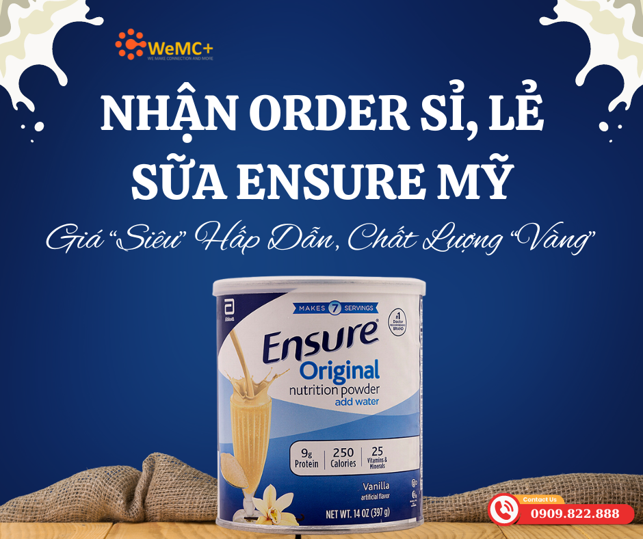 Đừng để sức khỏe của bạn và gia đình phải chờ đợi. Sữa Ensure Mỹ - lựa chọn “số dzách” cho mọi nhu cầu dinh dưỡng. CHUẨN Order Ship - “đối tác” đáng tin cậy để bạn “chốt đơn” mỗi ngày.